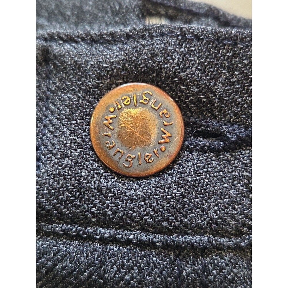 Vtg Wrangler Wrancher Dress Jeans Pants 34x29 Gray 82HK Poly - Boot Zipper - USA - Picture 6 of 11
